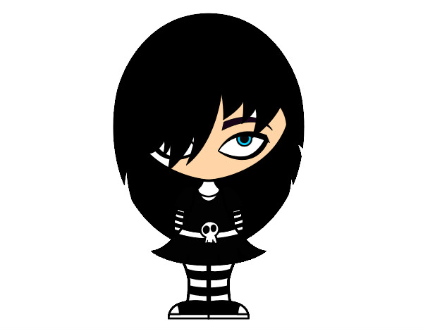 Dibujo Look Emo pintado por azme