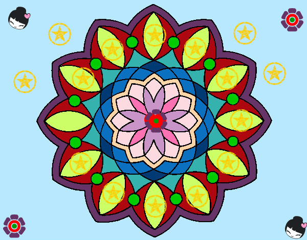 Dibujo Mandala 20 pintado por marianitis