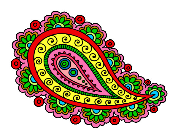 Dibujo Mandala lágrima pintado por josecarmel