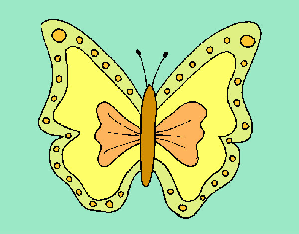 Dibujo Mariposa 4a pintado por ardnas