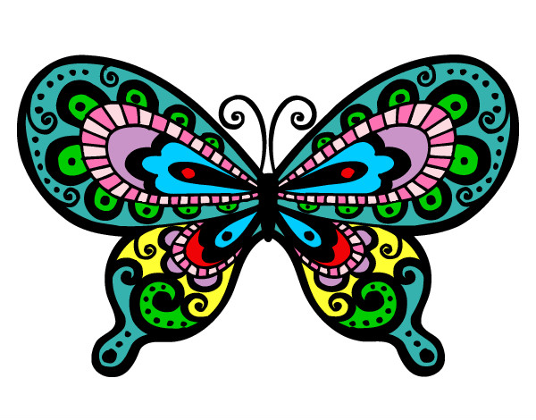 Dibujo Mariposa bonita pintado por ranasarag