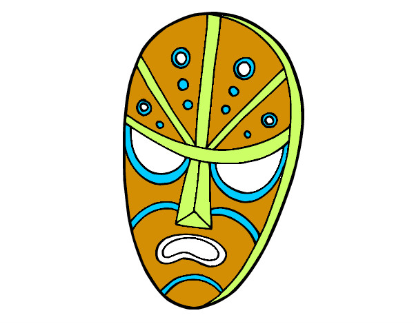 Dibujo Máscara enfadada pintado por giselle508