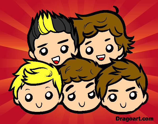 Dibujo One Direction 2 pintado por milisilva