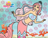 Dibujo Sirena nadando pintado por fannylu_20