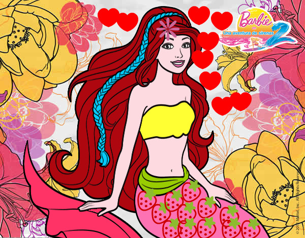 Dibujo Sirena sentada pintado por ian020305