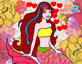 Dibujo Sirena sentada pintado por ian020305