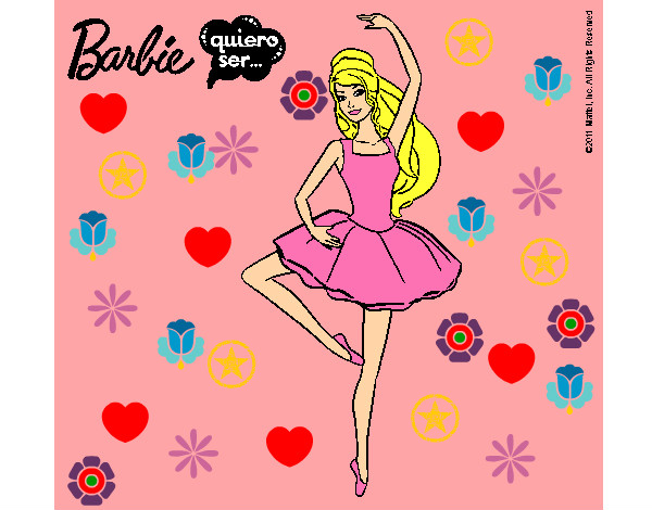 Dibujo Barbie bailarina de ballet pintado por enmaxiomi