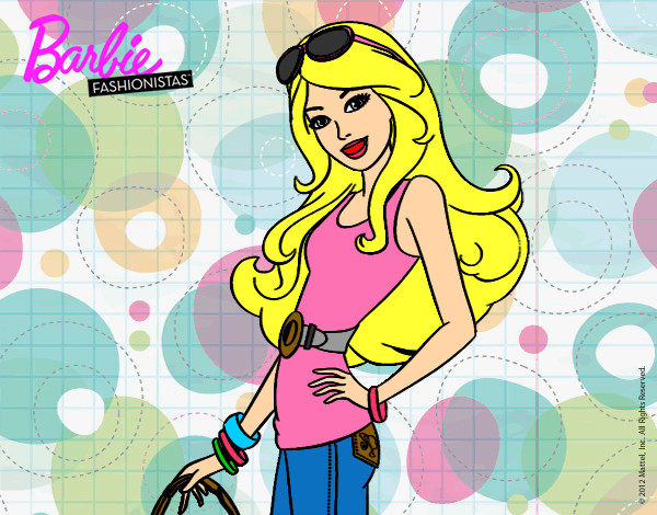 Dibujo Barbie casual pintado por lucia46