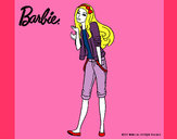 Dibujo Barbie con look casual pintado por da12306