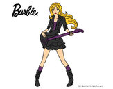 Dibujo Barbie guitarrista pintado por Sofia08