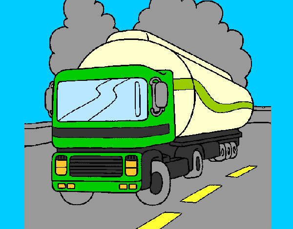 Dibujo Camión cisterna pintado por scott124