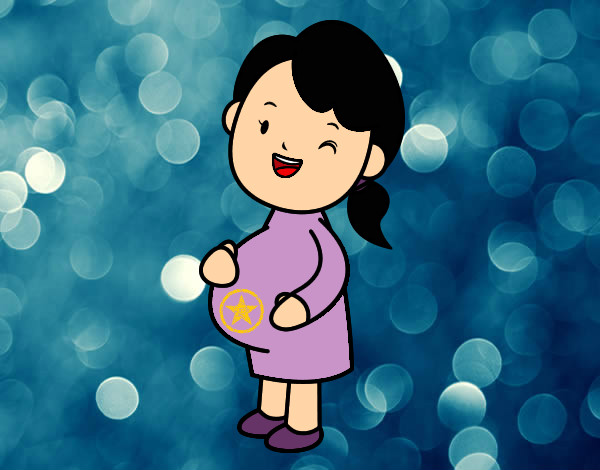 Dibujo Chica embarazada pintado por Mary_22
