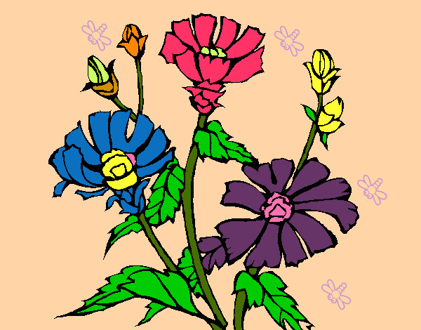 Dibujo Conjunto floral pintado por yoshua 