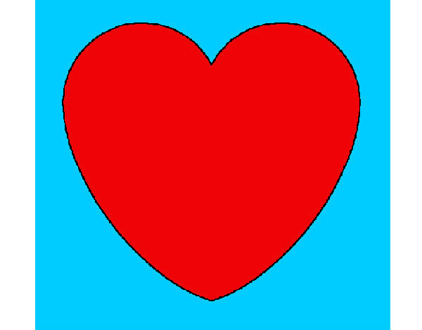 Dibujo Corazón pintado por REFE