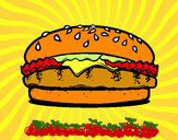 Dibujo Crea tu hamburguesa pintado por AXAS1241