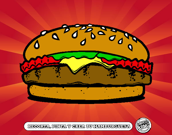 Dibujo Crea tu hamburguesa pintado por javier123
