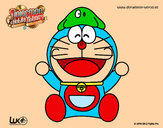 Dibujo Doraemon feliz pintado por fannylu_20