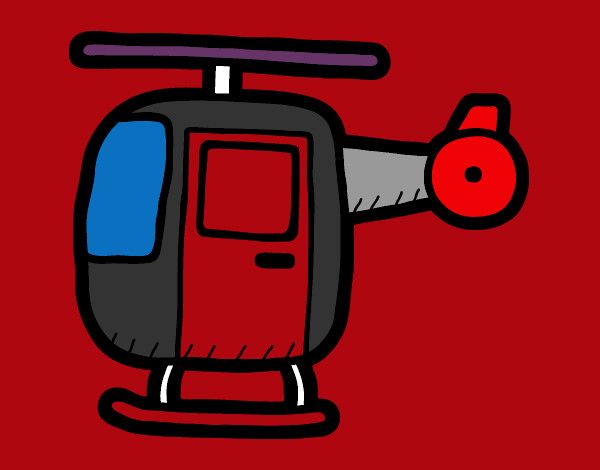 Dibujo Helicóptero ligero pintado por ELSANTY