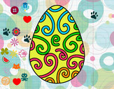 Dibujo Huevo decorado pintado por LuciaOrteg