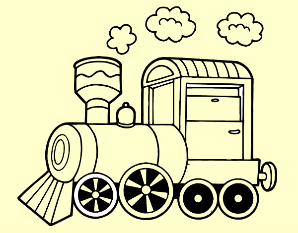 Dibujo Locomotora de vapor pintado por arroyointi