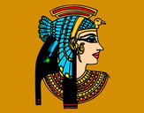 Dibujo Perfil de Cleopatra pintado por yamilii