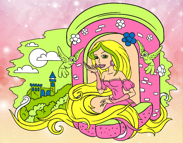 Dibujo Princesa Rapunzel pintado por Mary_22
