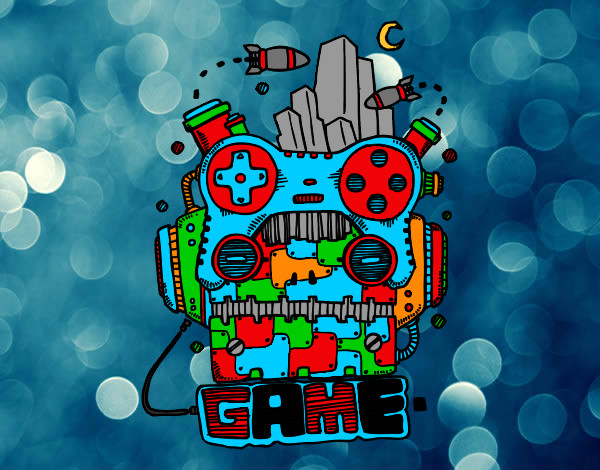 Dibujo Robot game pintado por LuciaOrteg