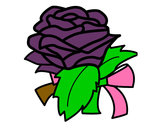Dibujo Rosa, flor pintado por vianey11