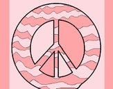 Dibujo Símbolo de la paz pintado por milimari