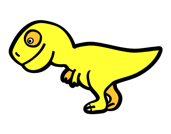 Dibujo Tiranosaurio rex joven pintado por Victoritaa