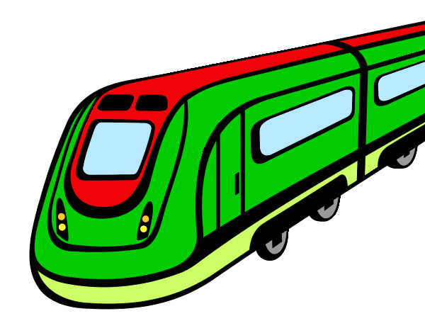 Dibujo Tren de alta velocidad pintado por scott124