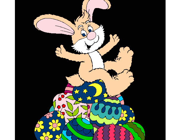 Dibujo Conejo de Pascua pintado por agu999