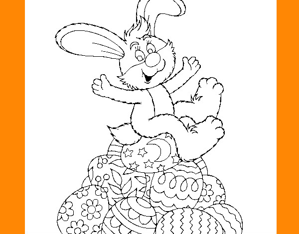 Dibujo Conejo de Pascua pintado por edpta60