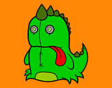 Dibujo Dinosaurio monstruoso pintado por MORI574