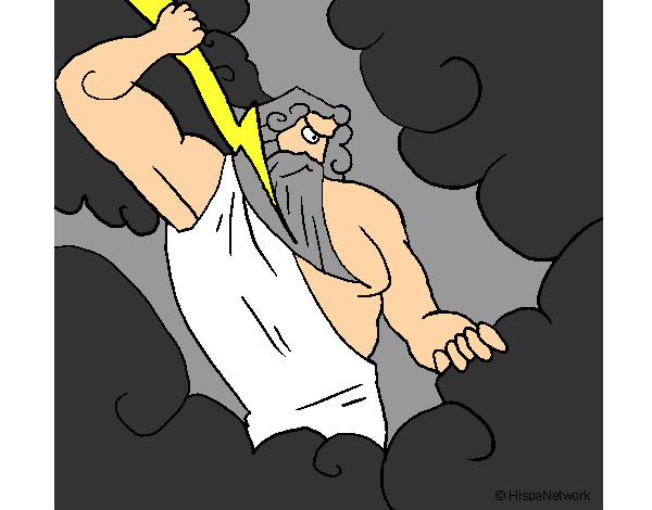 Dibujo Dios Zeus pintado por javier123