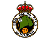 Dibujo Escudo del Real Racing Club de Santander pintado por 9706240034