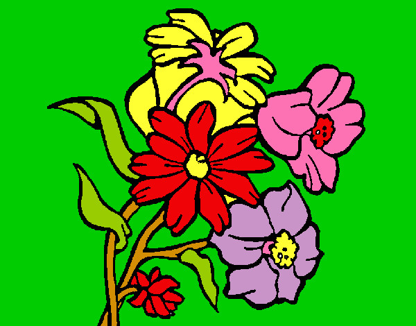 Dibujo Flores pintado por mikikta