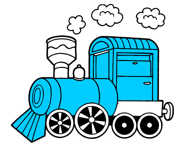 Dibujo Locomotora de vapor pintado por AlexandroB