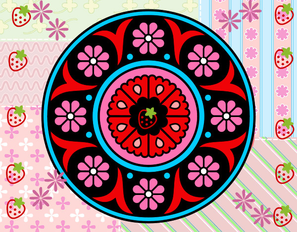 Dibujo Mandala flor pintado por alo20147