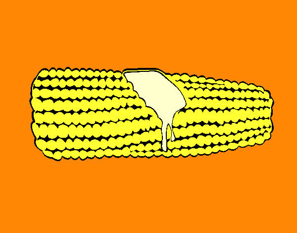 Dibujo Mazorca de maíz 1 pintado por AlejandroJ