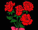 Dibujo Ramo de rosas pintado por yeni_pao