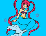 Dibujo Sirena con perlas pintado por WENDY_MOST