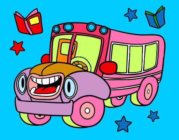 Dibujo Autobús animado pintado por kiwimosa12