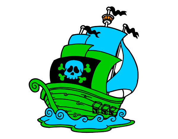 Dibujo Barco de piratas pintado por DianaBlan