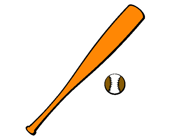 Dibujo Bate y bola de béisbol pintado por Jor2811