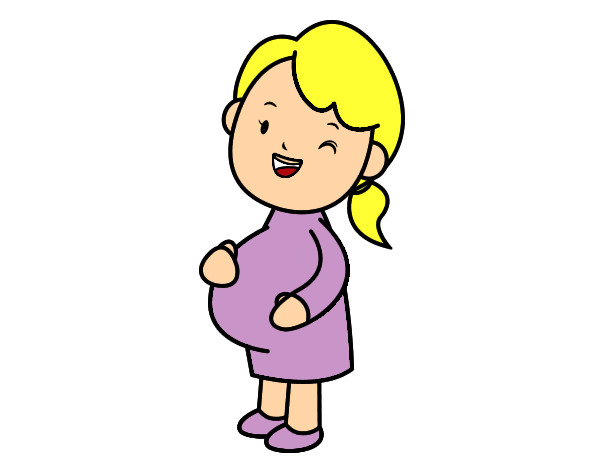 Dibujo Chica embarazada pintado por anayrut