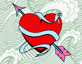 Dibujo Corazón con flecha III pintado por lulypops