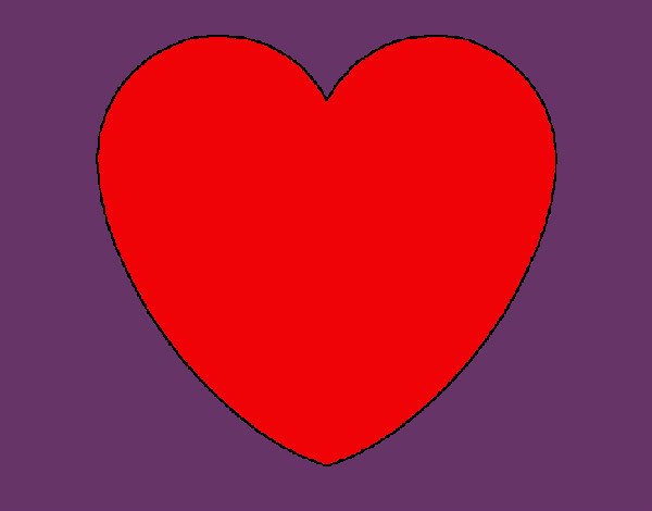 Dibujo Corazón pintado por indiras