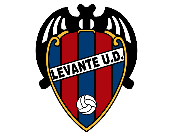 Dibujo Escudo del Levante UD pintado por CARLYGUAY