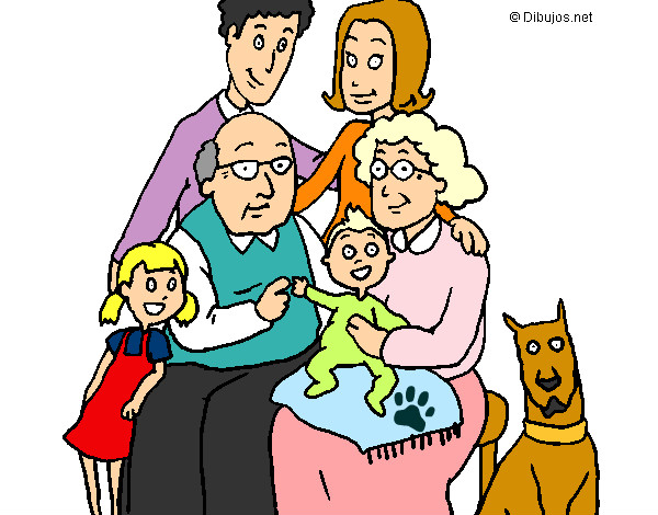 Dibujo Familia pintado por zasg